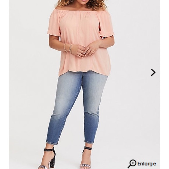 torrid Tops - Torrid coral ruffle gauze too size 1